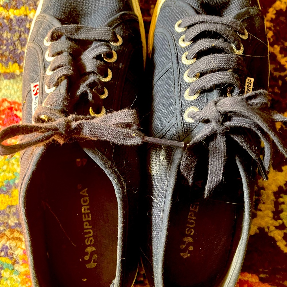 Superga navy sneakers size 9